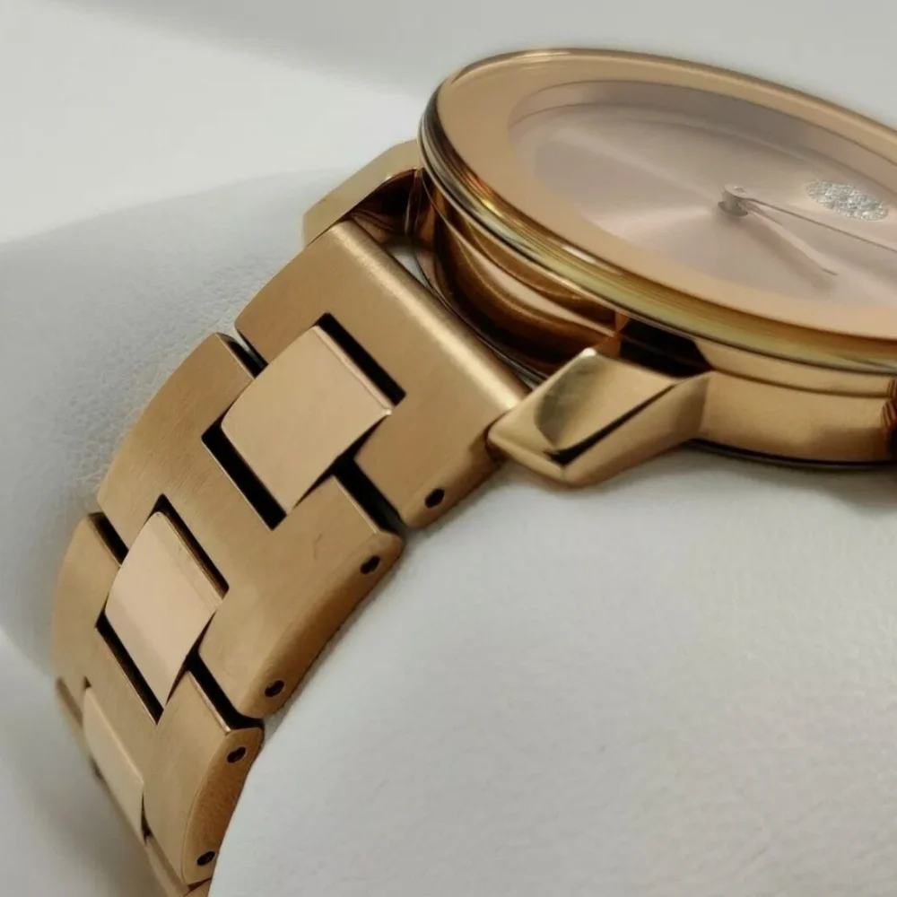 **SOLD** MOVADO BOLD 3600086 Rose Gold Stainless Steel Crystal Dot Ladies Watch - Picture 8 of 13